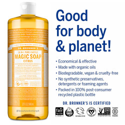 Dr. Bronner's Citrus Pure-Castile Liquid Soap