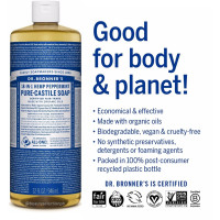 Dr. Bronner's Peppermint Pure-Castile Liquid Soap Dr. Bronner's Peppermint Pure-Castile Liquid Soap