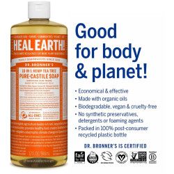 Dr. Bronner's TEA TREE Liquid Castile Soap
