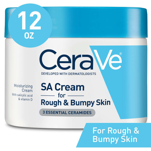 CeraVe SA Cream, Exfoliating Salicylic Acid Moisturizing Cream for Rough & Bumpy Skin