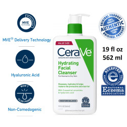 CeraVe Hydrating Facial Cleanser 19oz