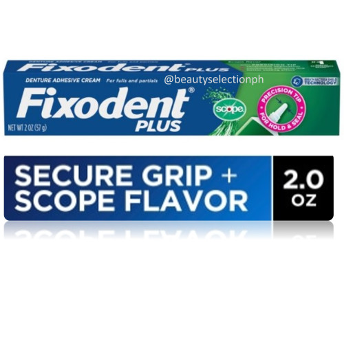 Fixodent Plus Scope Flavor Denture Adhesive Cream 57g