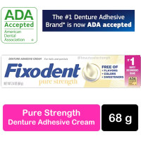 Fixodent Pure Strength Secure Denture Adhesive Cream 68g Fixodent Pure Strength Secure Denture Adhesive Cream 68g