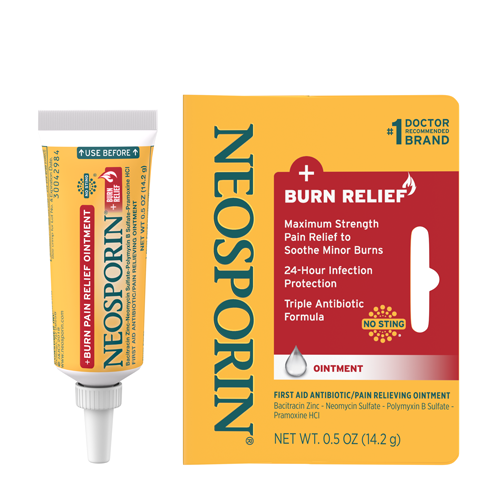 Neosporin Burn Relief + First-Aid Antibiotic Ointment 14.2g