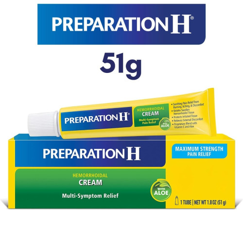 Preparation H Multi-Symptom Pain Relief Hemorrhoidal Cream 51g